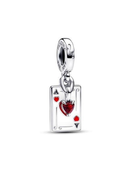 Charm Colgante Doble en plata de ley Reina de Corazones Villanos de Disney