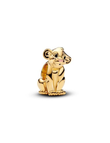 Charm con un recubrimiento en oro de 14k Simba El Rey León de Disney​ Pandora