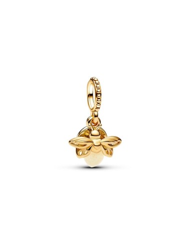 Charm Colgante con un recubrimiento en oro de 14k Luciérnaga que Brilla en la Oscuridad Pandora