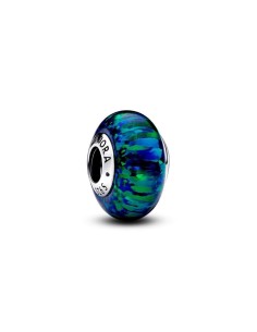 Charm en plata de ley Verde Opalescente Pandora 2