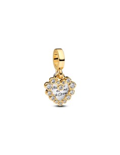 Charm Colgante Doble en Oro Rosa de 14k | Pandora Oficial
