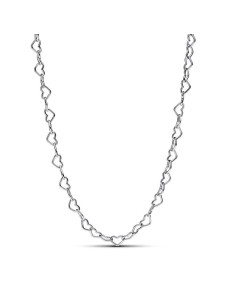 Collar en plata de ley Corazones Unidos Pandora