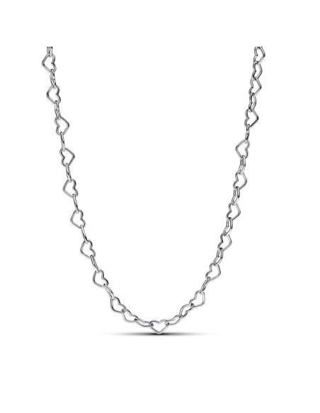 Collar en plata de ley Corazones Unidos Pandora
