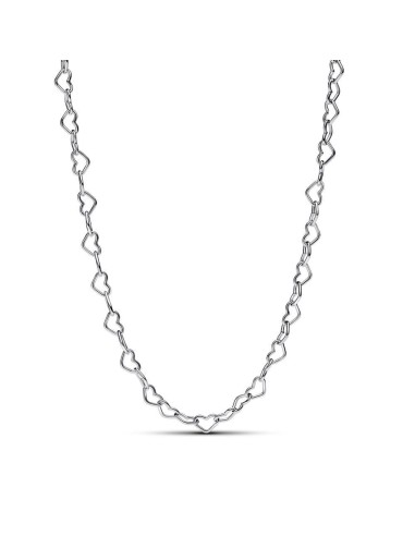 Collar en plata de ley Corazones Unidos Pandora