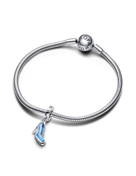 Charm Colgante en plata de ley Zapato de Cristal de La Cenicienta de Disney