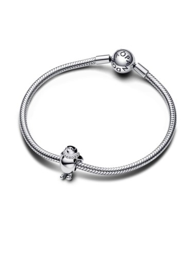 Charm en plata de ley Pingüino Esquiador