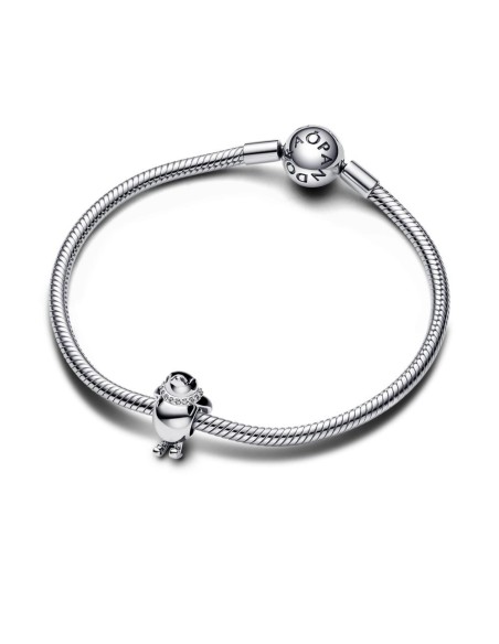 Charm en plata de ley Pingüino Esquiador