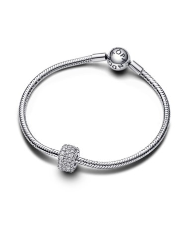 Charm Triple Fila Brillante en Pavé