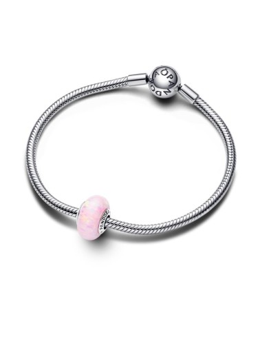 🌸 Charm Rosa Opalescente Pandora – Plata de Ley con Ópalo 🌟