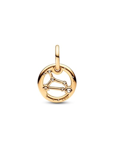 Charm Colgante con un recubrimiento en oro de 14k Zodiaco Leo Pandora