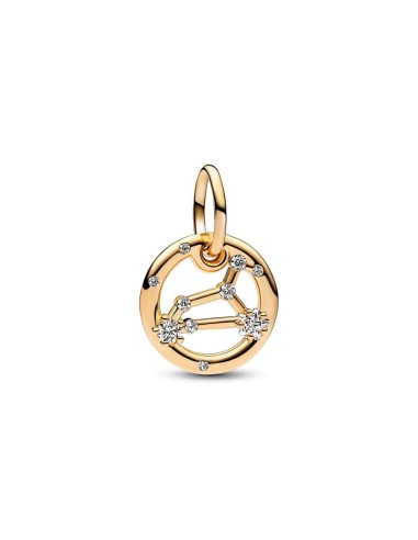 Charm Colgante con un recubrimiento en oro de 14k Zodiaco Leo Pandora
