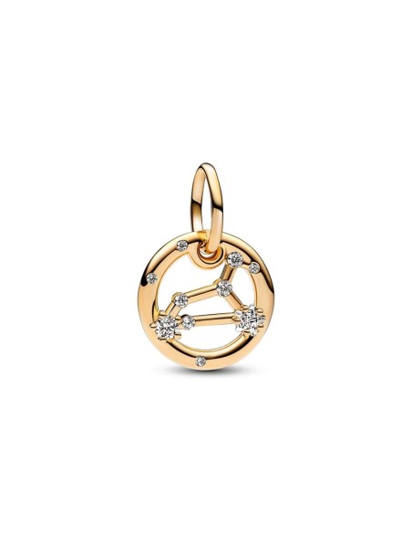 Charm Colgante con un recubrimiento en oro de 14k Zodiaco Leo Pandora