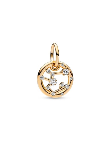 Charm Colgante con un recubrimiento en oro de 14k Zodiaco Sagitario Pandora
