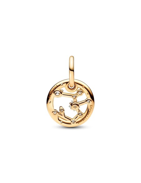 Charm Colgante con un recubrimiento en oro de 14k Zodiaco Sagitario Pandora