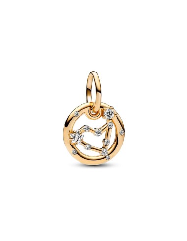 Charm Colgante con un recubrimiento en oro de 14k Zodiaco Capricornio Pandora