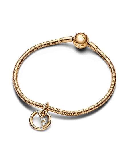 Charm Colgante con un recubrimiento en oro de 14k Zodiaco Aries Pandora