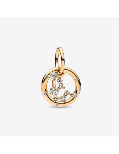 Charm Colgante con un recubrimiento en oro de 14k Zodiaco Acuario Pandora