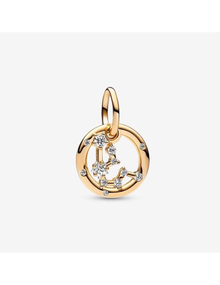 Charm Colgante con un recubrimiento en oro de 14k Zodiaco Acuario Pandora
