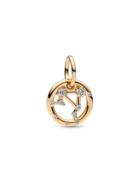 Charm Colgante con un recubrimiento en oro de 14k Zodiaco Libra Pandora