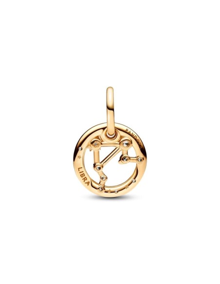 Charm Colgante con un recubrimiento en oro de 14k Zodiaco Libra Pandora