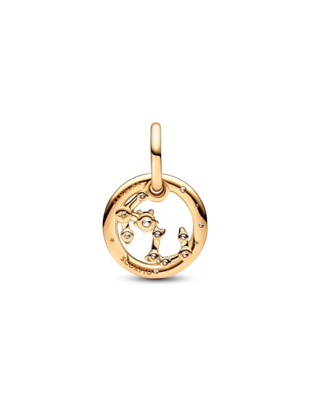 Charm Colgante con un recubrimiento en oro de 14k Zodiaco Escorpio Pandora