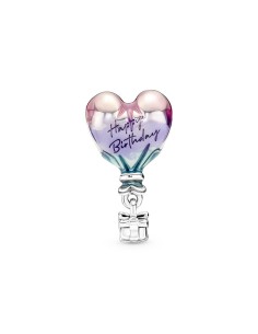 Charm en plata de ley Globo Aerostático Feliz Cumpleaños 2
