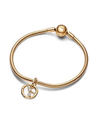 Charm Colgante con un recubrimiento en oro de 14k Zodiaco Cáncer Pandora