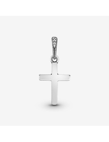 Colgante Cruz Clásica en Plata de Ley con Circonitas y Detalles de Corazones | Pandora 397571CZ