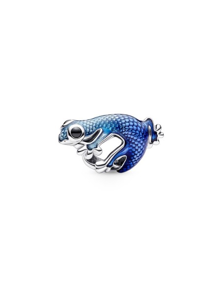 Charm en plata de ley Geco Azul Metalizado Pandora