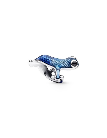 Charm en plata de ley Geco Azul Metalizado Pandora