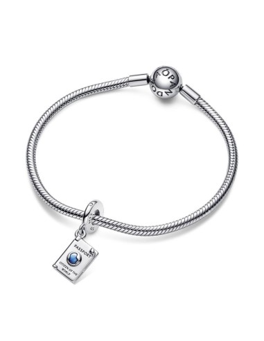 Charm Colgante en plata de ley Pasaporte que se abre Pandora