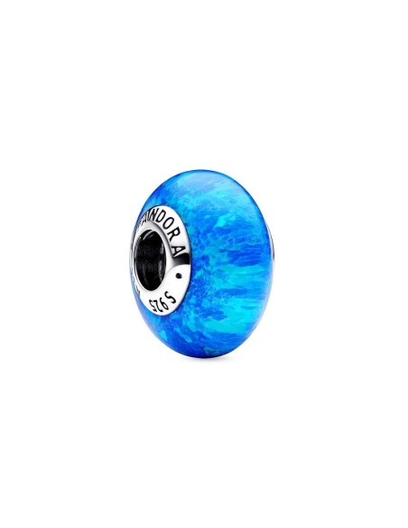 Charm en plata de ley Océano Opalescente Azul Profundo Pandora