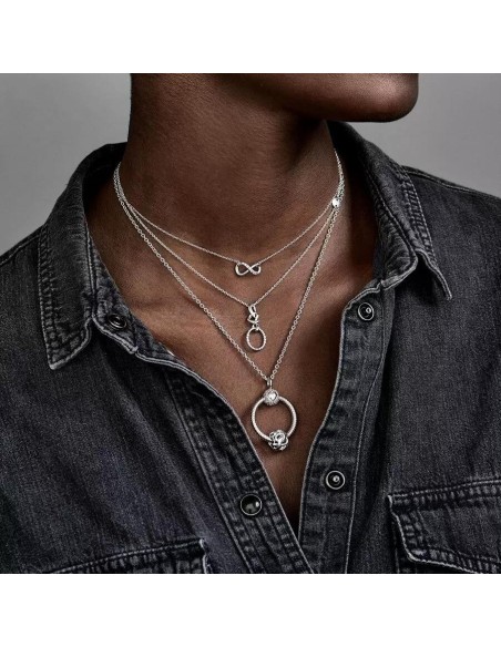 Collar Pandora de plata de ley