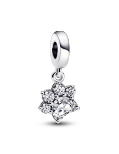 Charm Colgante en plata de ley Huella de Mascota Brillante Pandora