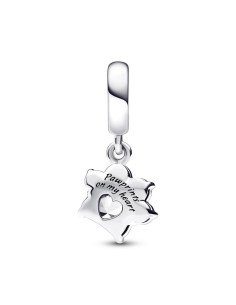 Charm Colgante en plata de ley Huella de Mascota Brillante Pandora 2