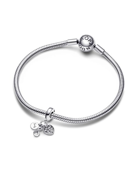 Charm Colgante Triple en plata de ley Inifinito Familia Pandora
