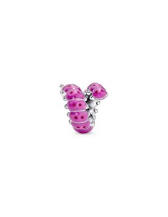 Charm en plata de ley Oruga Rizada 2