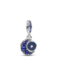 Charm Colgante en plata de ley Luna Brillante Giratoria​