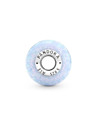 Charm en plata de ley Azul Océano Opalescente