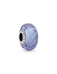 Charm Pandora Cristal de Murano lavanda en plata de ley