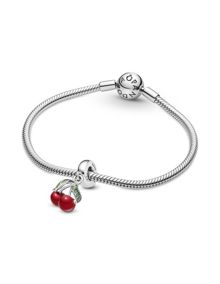 Charm Colgante en plata de ley Cereza Asimétrica
