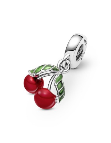 Charm Colgante en plata de ley Cereza Asimétrica