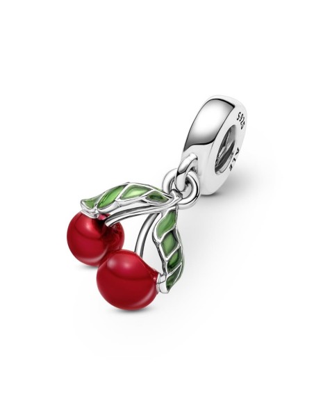Charm Colgante en plata de ley Cereza Asimétrica