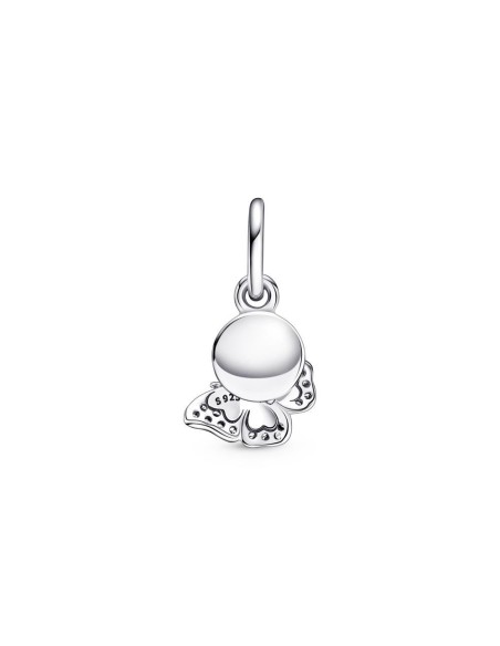 Charm Colgante Doble en plata de ley Mariposa Azul & Cita