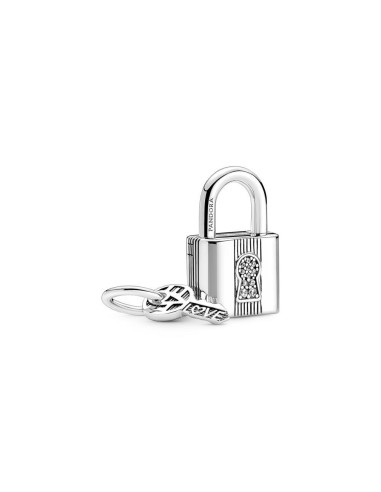 Charm Colgante en plata de ley Candado y Llave