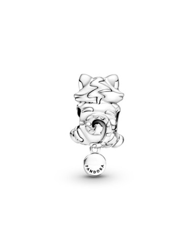 Charm Pandora de palta de ley de gatito y bola de Yam