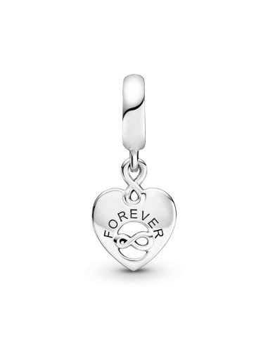 Charm Colgante en plata de ley Corazón Amigos para Siempre