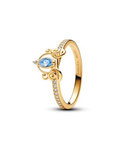 Anillo con un recubrimiento en oro de 14k Carroza de La Cenicienta de Disney