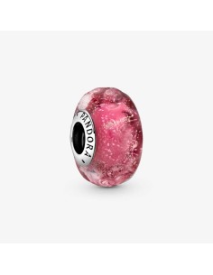 Charm Pandora Cristal de Murano Cereza de plata de ley.